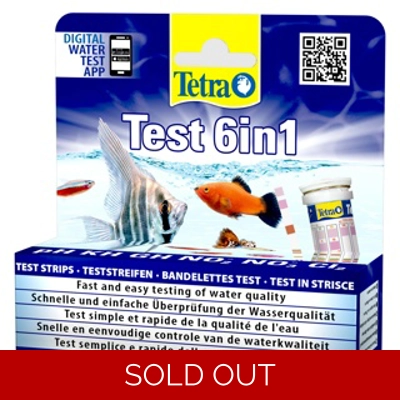 TETRA TEST 6 IN 1 TEST STRIP (25 STRIPS)